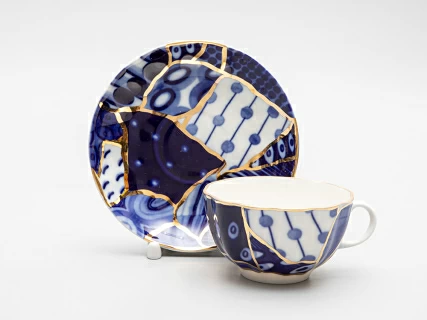 Чашка с блюдцем форма Тюльпан рисунок Байкал 2, арт. 81.29248.00.1, 