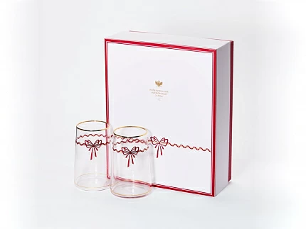 Набор из 2-х стаканов 500 мл, в подарочной упаковке, рисунок Календа, арт 14.11463.07