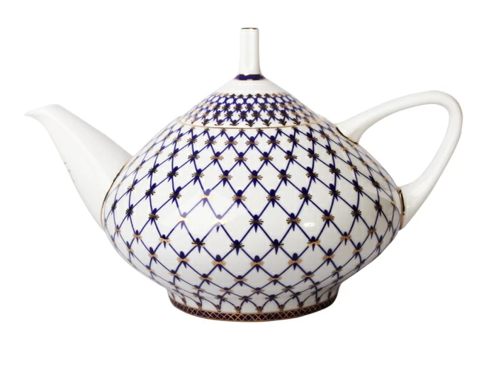 Сервиз чайный форма Купольная рисунок Кобальтовая сетка, 6 персон 14 предметов, арт. 81.21513.00.1, 