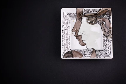 Подставка для мелочи, рисунок Да и нет, форма Европейская, арт 60.05112.00.1