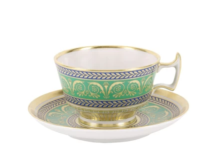 Чашка с блюдцем чайная 240 мл форма Александрия рисунок Золотой 52  арт. 81.19203.00.1, 