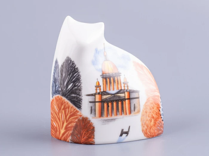 Скульптура Кот идущий, рисунок Осень в городе, арт 82.88384.00.1, 