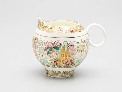 Сервиз чайный форма Яблочко рисунок Пейзажный фриз, 6 персон 15 предмета арт. 81.14525.01.1