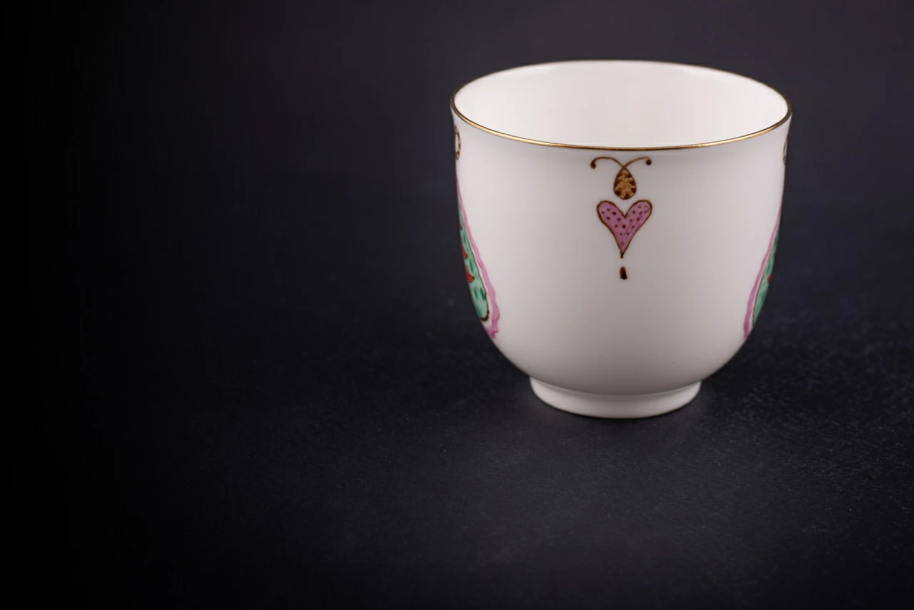 Чашка с блюдцем кофейная, форма Ландыш, рисунок Елочка, арт 61.21045.00.1, 