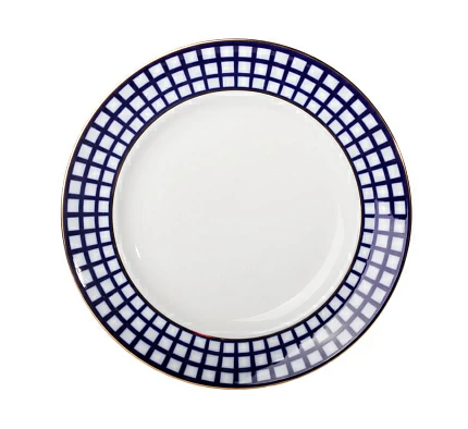Тарелка мелкая 200 Гладкая Кобальтовая клетка арт. 80.06174.00.1 Тарелка мелкая 200 Гладкая Кобальтовая клетка арт. 80.06174.00.1