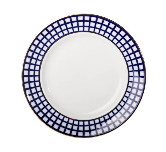 Тарелка мелкая 200 Гладкая Кобальтовая клетка арт. 80.06174.00.1, 