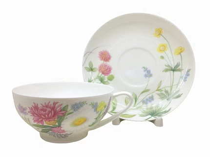 Сервиз чайный форма Купольная рисунок Полевые цветы, 6 персон 14 предметов, арт. 81.23109.00.1