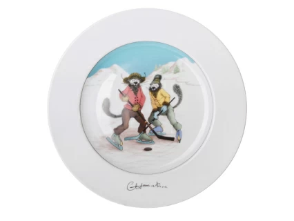 Декоративная тарелка, форма Mazarin, рисунок Отдай шайбу, арт. 81.23535.00.1, 