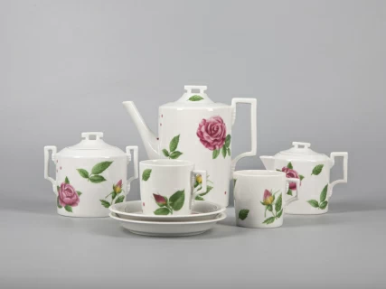 Сервиз чайный форма Гербовая рисунок Розариум 6 персон 14 предметов арт. 81.32001.00.1, 