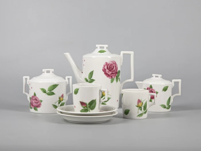 Сервиз чайный форма Гербовая рисунок Розариум 6 персон 14 предметов арт. 81.32001.00.1, 