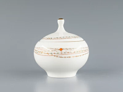 Сахарница форма Яблочко, рисунок Золотой медальон 250 мл арт. 80.65392.00.1