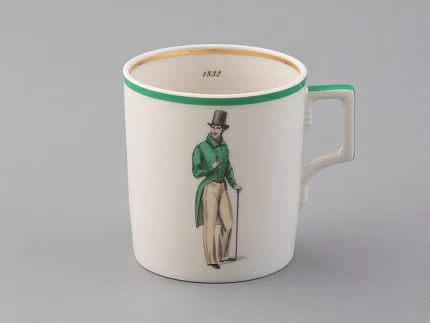 Подарочный набор чайный форма Гербовая рисунок Modes de Paris (зеленый) арт. 81.25659.00.1