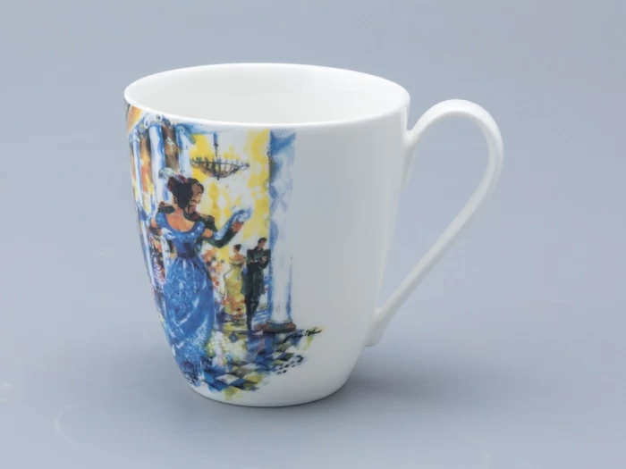 Бокал форма Вариации 450 мл рисунок Бал Пушкинских героев, арт 80.01237.00.1, 