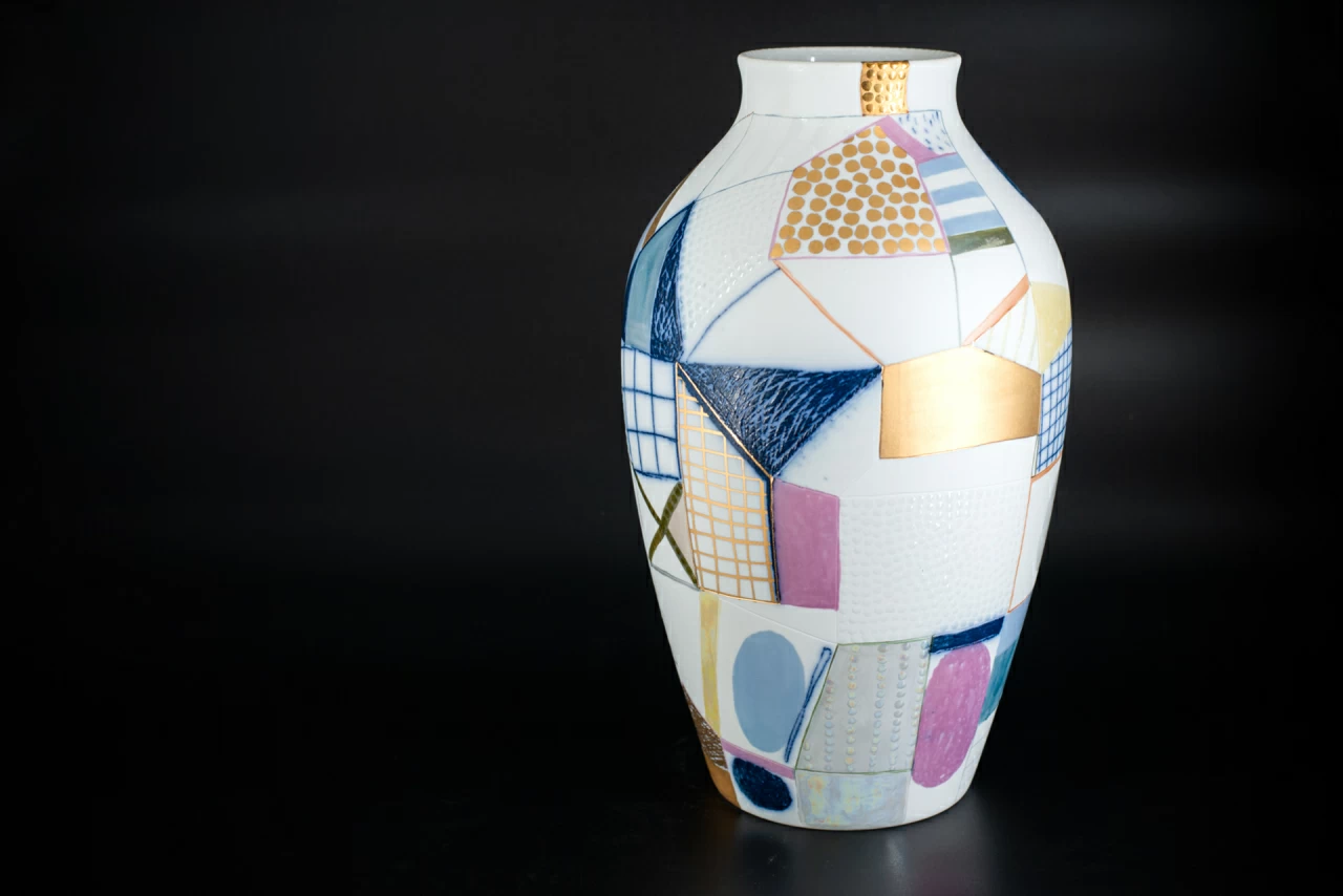 Ваза Город на форме Ламповая, арт 60.15595.00.1, 