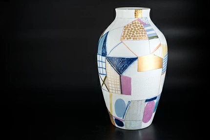 Ваза Город на форме Ламповая, арт 60.15595.00.1