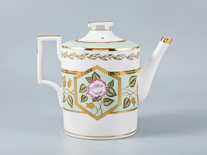 Сервиз чайный форма Гербовая рисунок Нефритовый фон, 6 персон 20 предметов, арт. 81.20900.00.1, 