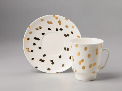 Чашка с блюдцем 165 мл, форма Майская, рисунок Румба , арт. 81.27992.00.1, 