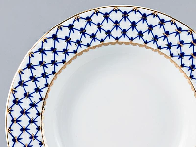 Тарелка глубокая 225 мм форма Европейская-2 рисунок Кобальтовая сетка арт. 80.85298.00.5 Тарелка глубокая 225 мм форма Европейская-2 рисунок Кобальтовая сетка арт. 80.85298.00.5