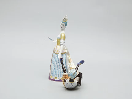 Скульптура Дама с арапчонком Петровская Ассамблея арт. 82.51222.00.1 Скульптура Дама с арапчонком Петровская Ассамблея арт. 82.51222.00.1