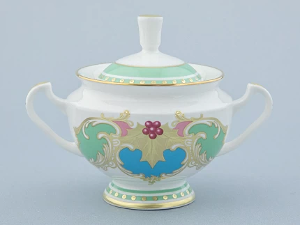 Сервиз чайный форма Айседора рисунок Аквамарин 6 персон 14 предметов арт. 81.30906.00.1