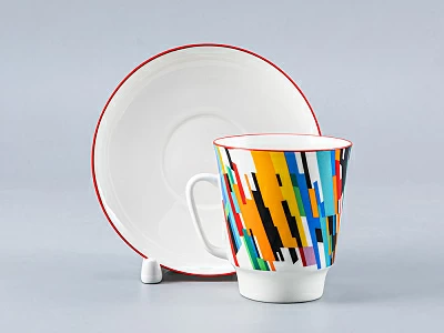 Чашка с блюдцем 165 мл форма Майская рисунок Движение 2, арт. 81.27267.00.1 Чашка с блюдцем 165 мл форма Майская рисунок Движение 2, арт. 81.27267.00.1