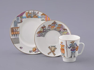 Трехпредметный комплект 165 мл форма Майская рисунок Балет Дон Кихот, арт. 81.23693.00.1