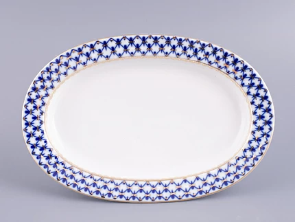 Блюдо овальное Молодежная Кобальтовая сетка 280 мм арт. 80.06932.00.1 Блюдо овальное Молодежная Кобальтовая сетка 280 мм арт. 80.06932.00.1