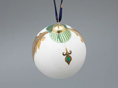 Новогодний Шар в подарочной упаковке, рисунок Рождественские узоры, арт 81.33343.00.1