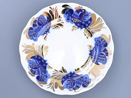 Тарелка мелкая 180 мм  форма Тюльпан рисунок Золотой сад арт. 80.00006.00.1 Тарелка мелкая 180 мм  форма Тюльпан рисунок Золотой сад арт. 80.00006.00.1