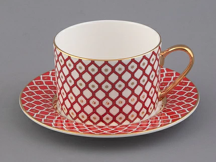 Чашка с блюдцем 250 мл форма Идиллия рисунок Скарлетт 1 арт. 81.26826.00.1