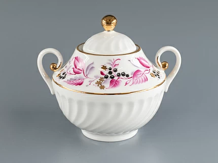 Сахарница форма Витая, рисунок Лесная ягода, арт 80.00595.00.1 Сахарница форма Витая, рисунок Лесная ягода, арт 80.00595.00.1