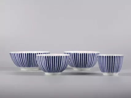 Четырех-предметный комплект Салатников, форма Тюльпан рисунок Французик, арт. 81.30806.00.1, 