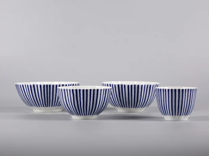 Четырех-предметный комплект Салатников, форма Тюльпан рисунок Французик, арт. 81.30806.00.1,  Четырех-предметный комплект Салатников, форма Тюльпан рисунок Французик, арт. 81.30806.00.1,