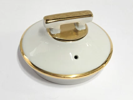 Крышка к заварочному чайнику форма Гербовая, рисунок Нефритовый фон арт 80.72061.00.1, 