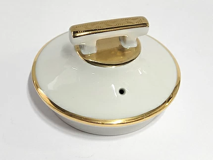 Крышка к заварочному чайнику форма Гербовая, рисунок Нефритовый фон арт 80.72061.00.1 Крышка к заварочному чайнику форма Гербовая, рисунок Нефритовый фон арт 80.72061.00.1