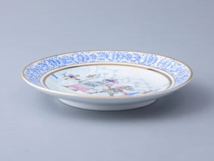 Тарелка декоративная 195 мм форма Эллипс рисунок Зимняя фантазия арт. 80.09998.00.1, 