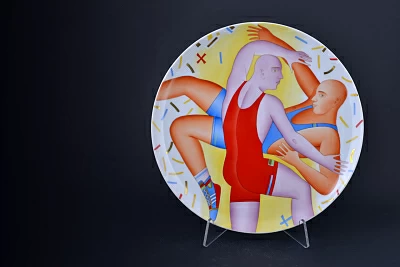 Тарелка плоская 320 мм Extra Vatel Борьба арт. 60.09148.00.1