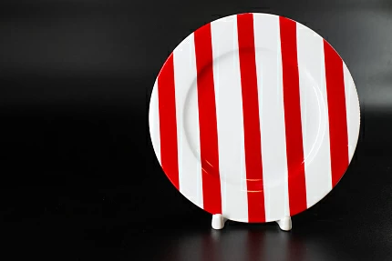 Тарелка 180 мм, Полоски 15, на форме Гладкая, арт 60.06452.00.1 Тарелка 180 мм, Полоски 15, на форме Гладкая, арт 60.06452.00.1