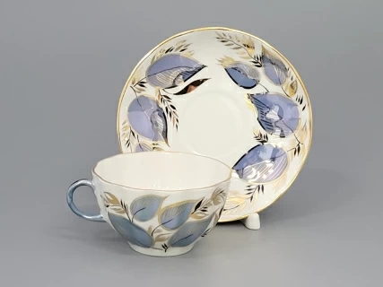 Чашка с блюдцем чайная 250 мл форма Тюльпан рисунок Лунный арт. 81.10024.00.1, 