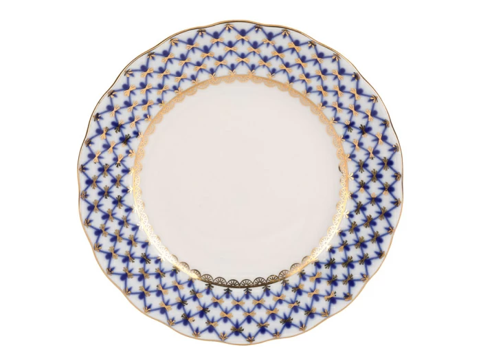 Трехпредметный комплект чайный форма Тюльпан рисунок Кобальтовая сетка арт. 81.10103.90.1, 