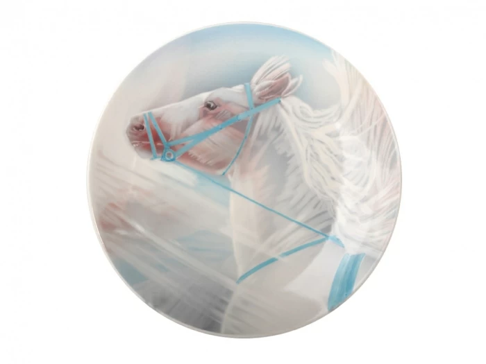 Декоративная тарелка 195 мм форма Эллипс рисунок Лошади.Март арт. 60.07671.00.5, 