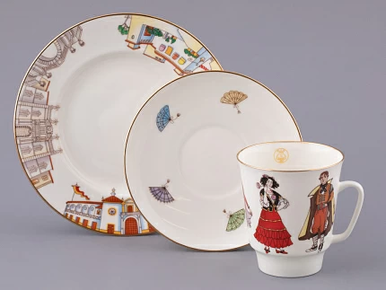 Трехпредметный комплект 165 мл форма Майская рисунок Опера Кармен, арт. 81.33177.00.1