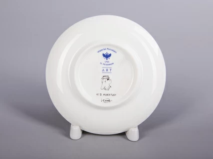 Чашка с блюдцем 165 мл форма Майская рисунок Автопортрет Юрия Никулина, арт. 81.30604.00.1,  Чашка с блюдцем 165 мл форма Майская рисунок Автопортрет Юрия Никулина, арт. 81.30604.00.1,