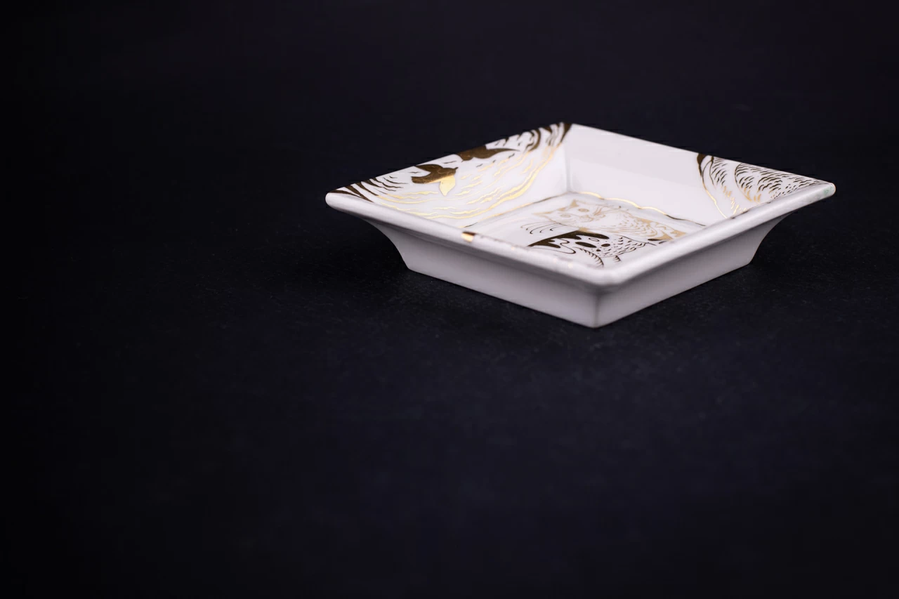 Подставка для мелочи, рисунок Котик, форма Европейская, арт 60.03923.00.1, 