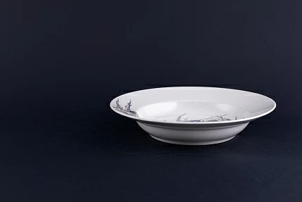 Тарелка Синеголовики на форме Глубокая арт 60.13552.00.1