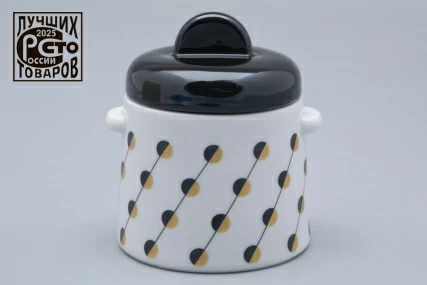 Сахарница форма Колокол рисунок Балтийский берег 2, арт. 80.45181.00.1, 