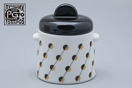 Сахарница форма Колокол рисунок Балтийский берег 2, арт. 80.45181.00.1