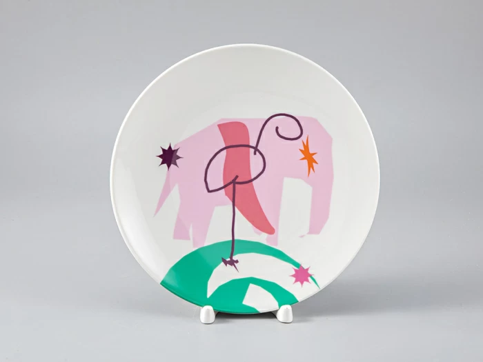 Декоративная тарелка в подарочной упаковке 195 мм, форма Эллипс рисунок Elephant mingo 1, арт. 81.29503.00.1, 