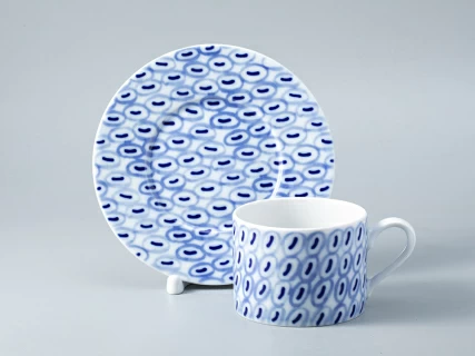 Чашка с блюдцем форма Соло рисунок Реки России. Ангара арт. 81.28755.00.1, 