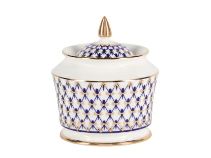 Сервиз кофейный форма Юлия рисунок Кобальтовая сетка, 6 персон 15 предметов, арт. 81.19482.00.1, 